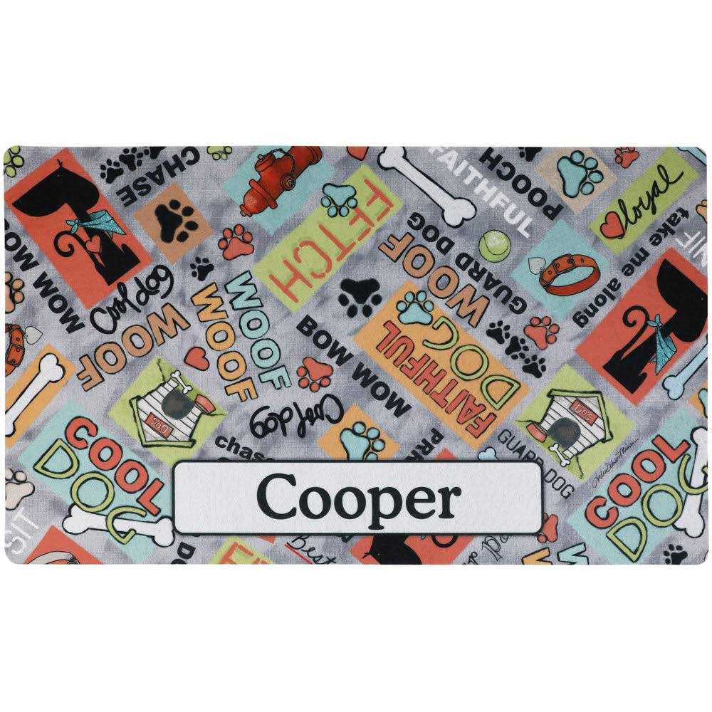 Personalized Pet Bowl Placemat T979
