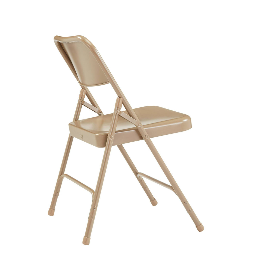Beige Set of 4 All Steel Folding Chairs P517027