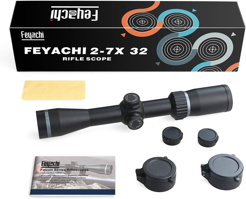 2-7x32mm Long Eye Relief Rifle Scope V1388