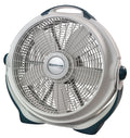 20 Pivoting Air Circulator Floor Fan, 3 Speeds, Gray J46041