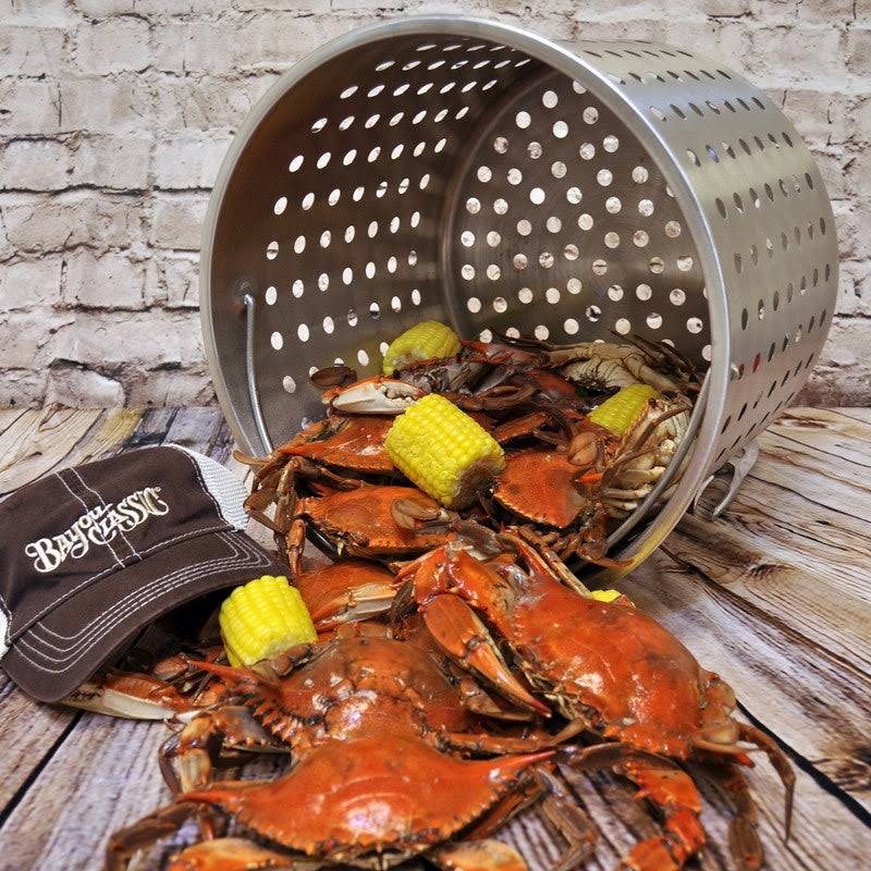 36 Quart Stainless Steel Stockpot with Lid & Basket F9107