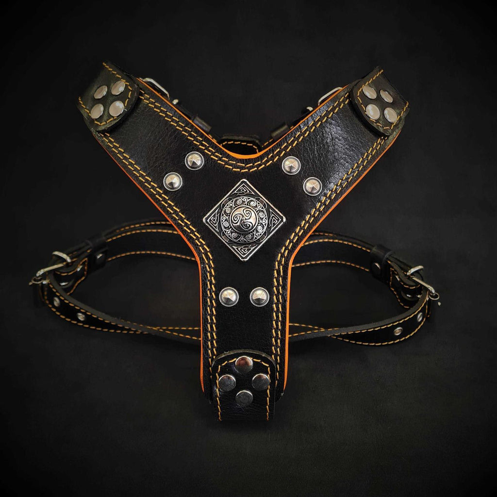 Dog Leather Harness E469