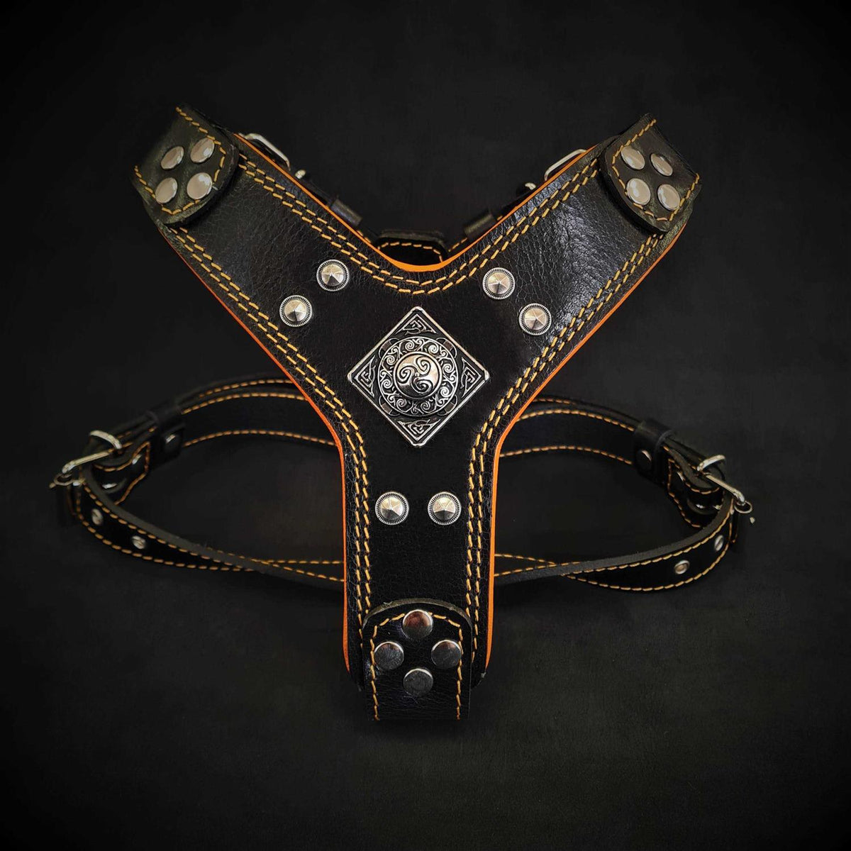 Dog Leather Harness E469