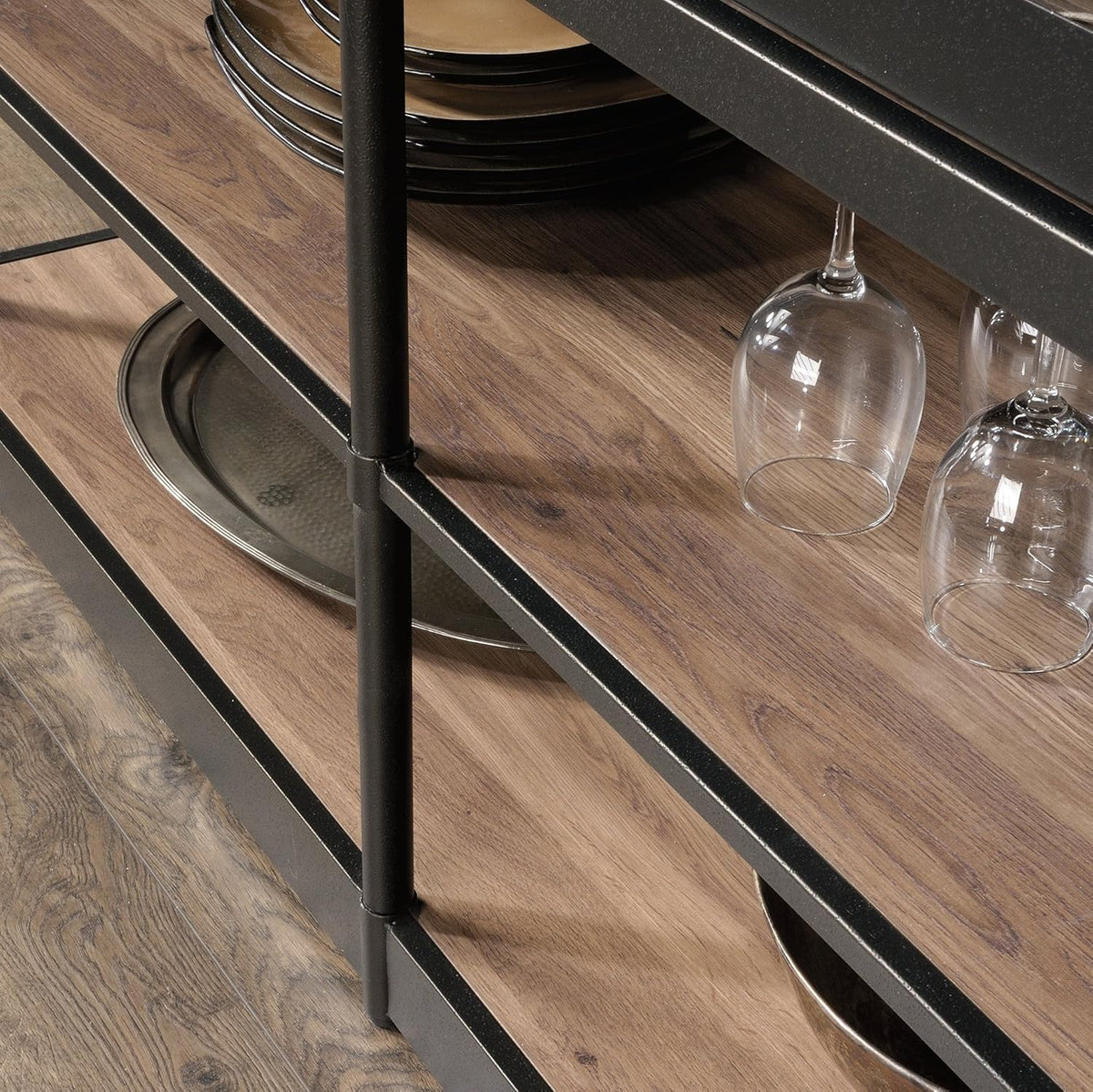 Black Triangular Side Table A155616
