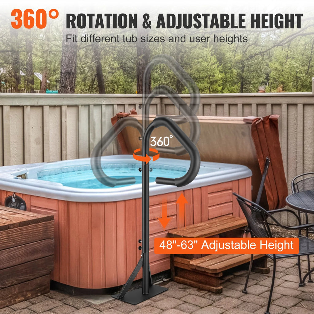 Hot Tub Handrail 360 Rotatable Adjustable Height K279228