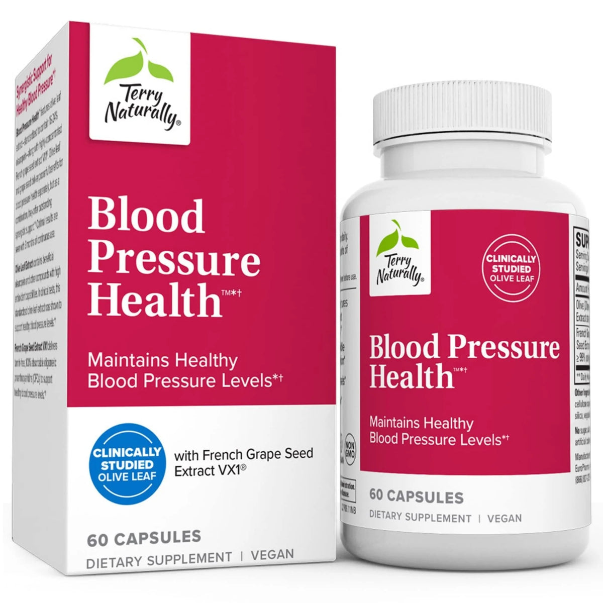 60 Vegan Capsules Blood Pressure Health D294