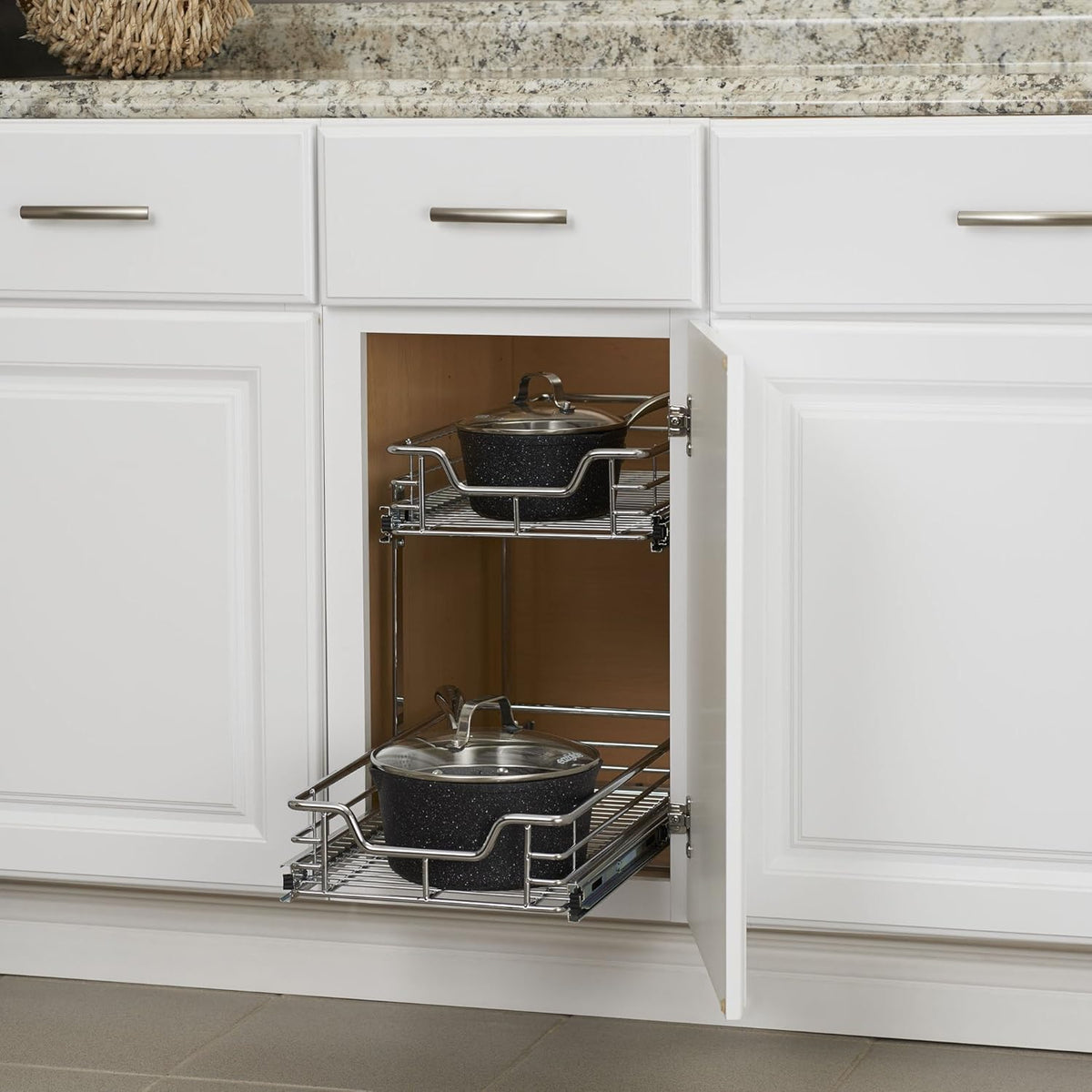 2-Tier Sliding Cabinet Organizer A59471