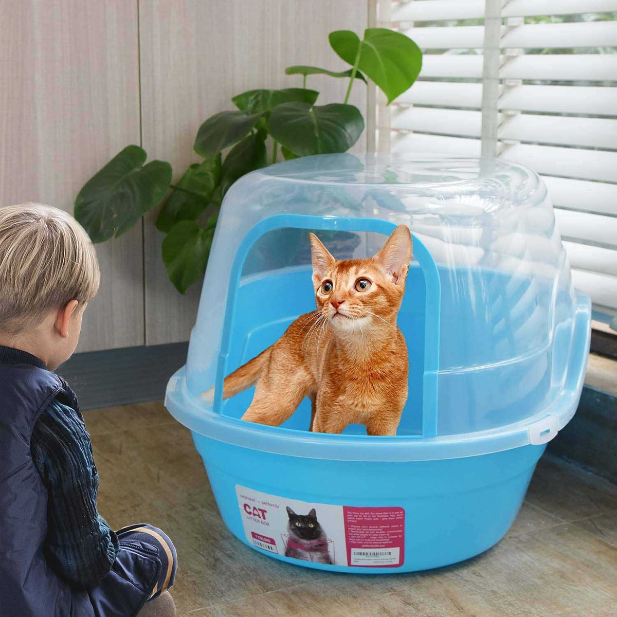 Hooded Cat Litter Box G667365
