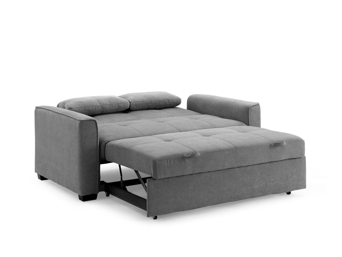 Cappuccino Full Size Sleeper Loveseat P52351