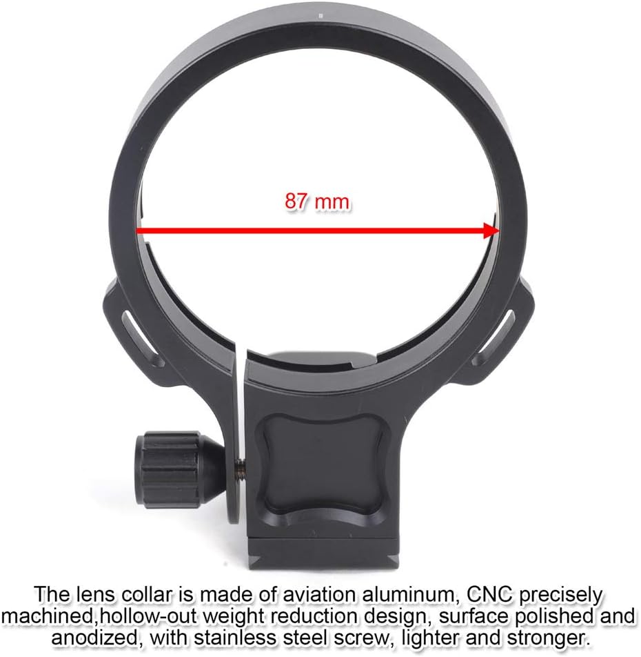 CNC Machined Lens Collar Tripod Mount Ring ARCA Fit Z377