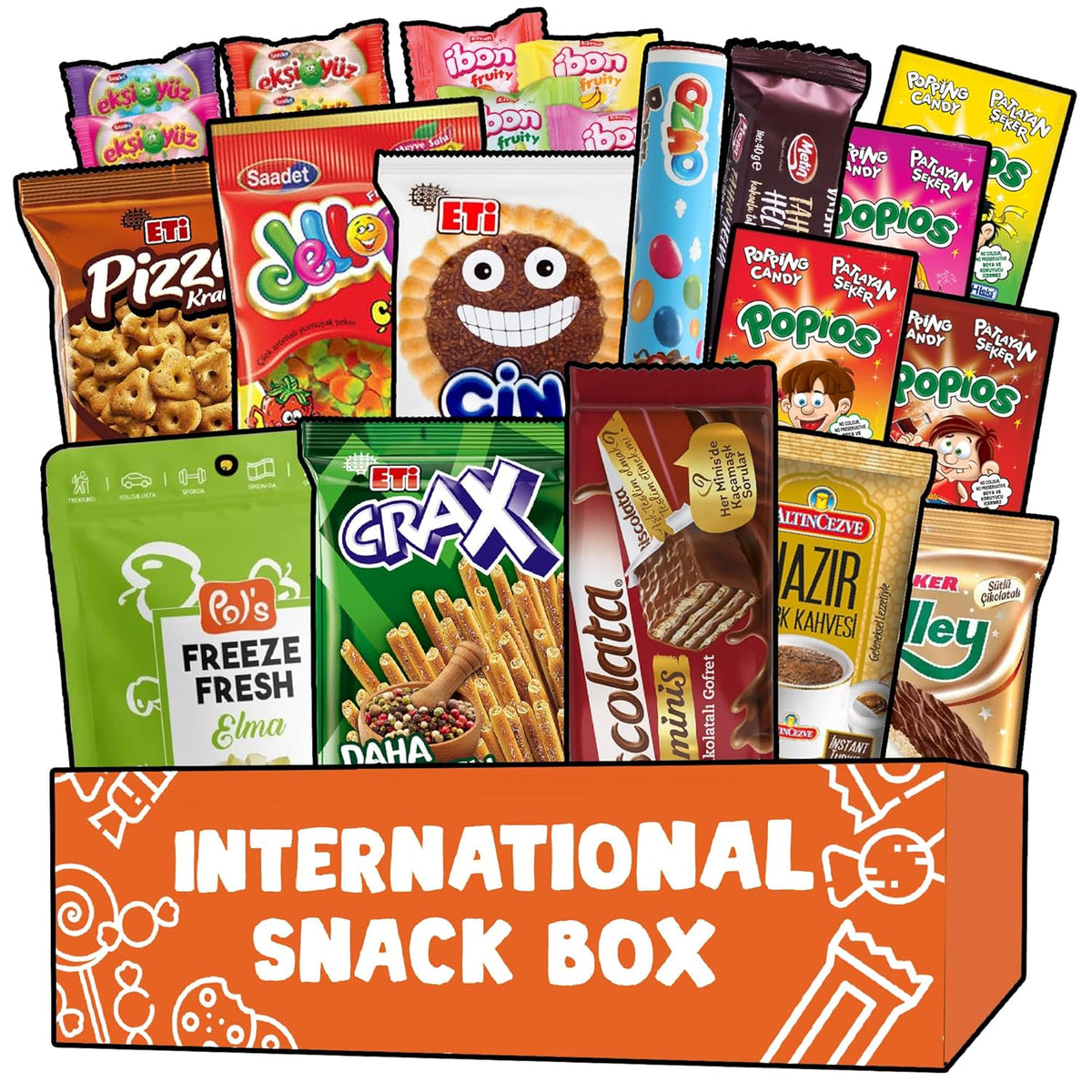 12 Different Snacks Variety Pack with 15+ Pieces Count B33468