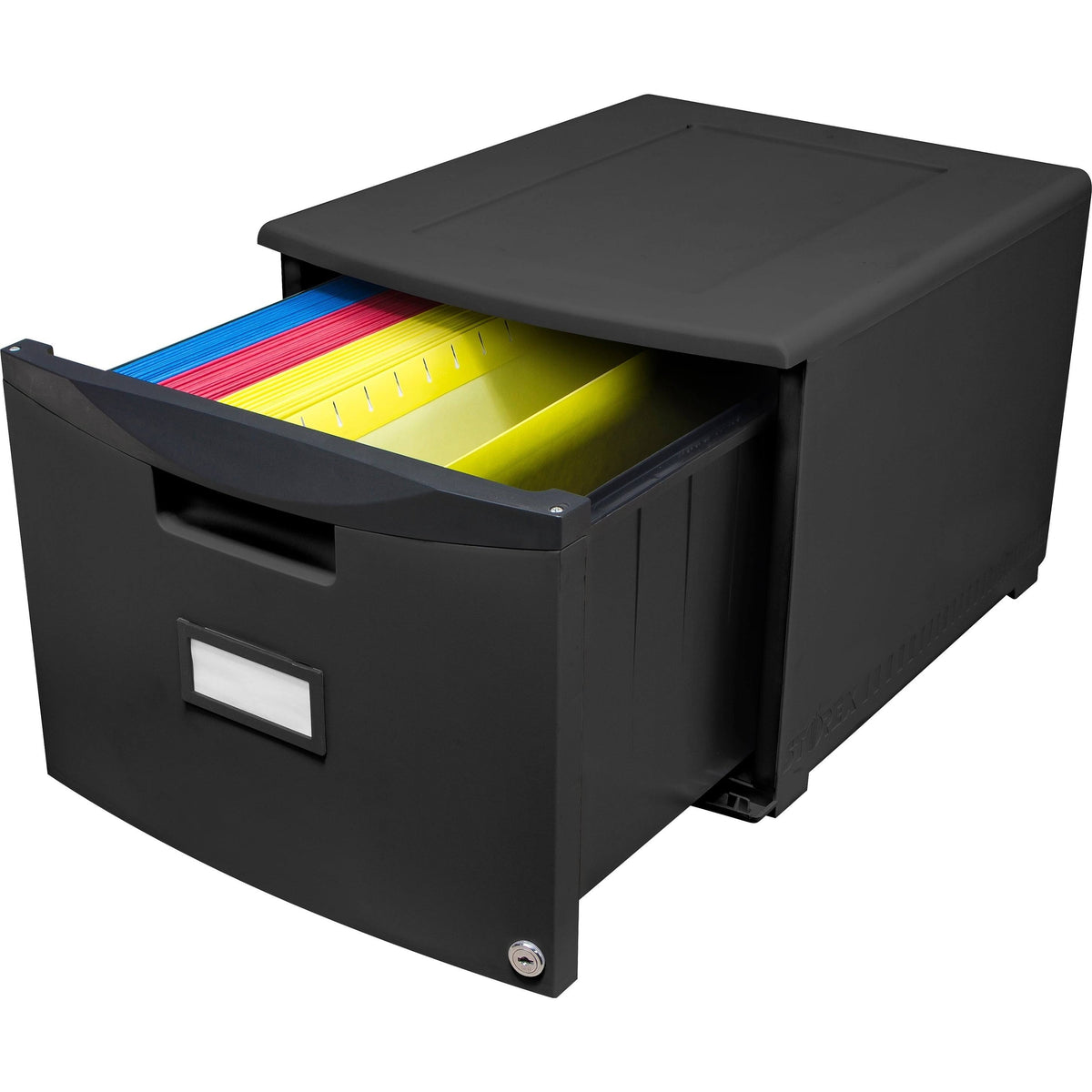 Black 1-Drawer Locking File Cabinet N74880