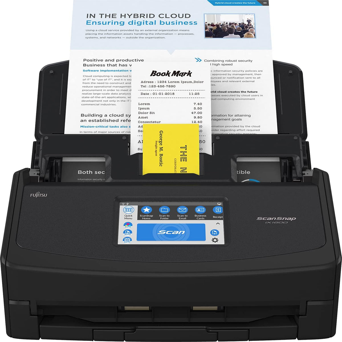 Black Document Scanner A86457