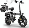 14" Folding Electric Commuting Bike with 1000W Brushless Motor, 48V 20Ah Removable Battery G647365