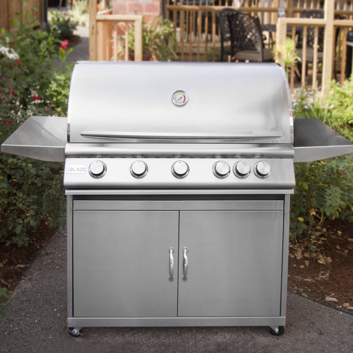 40-Inch 5-Burner Gas Grill Cart R2163
