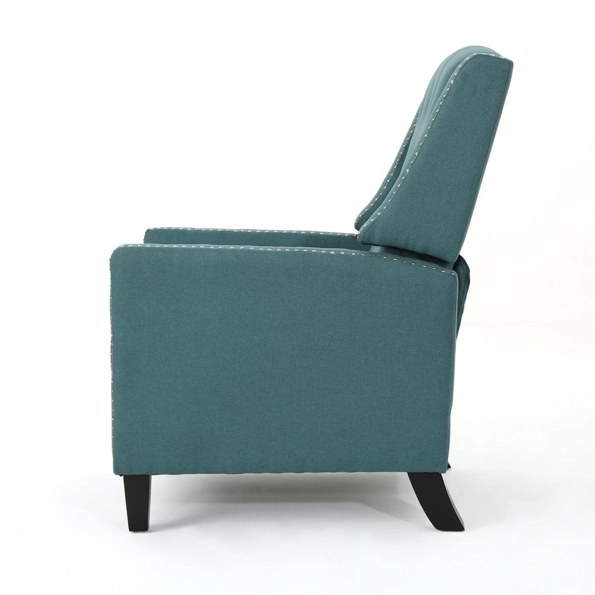 Dark Teal Fabric Tufted Recliner K2794