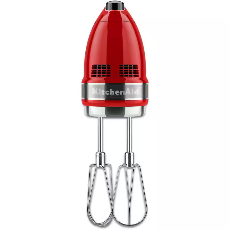 Empire Red Hand Mixer with Beater and Whisk Attachments O64652