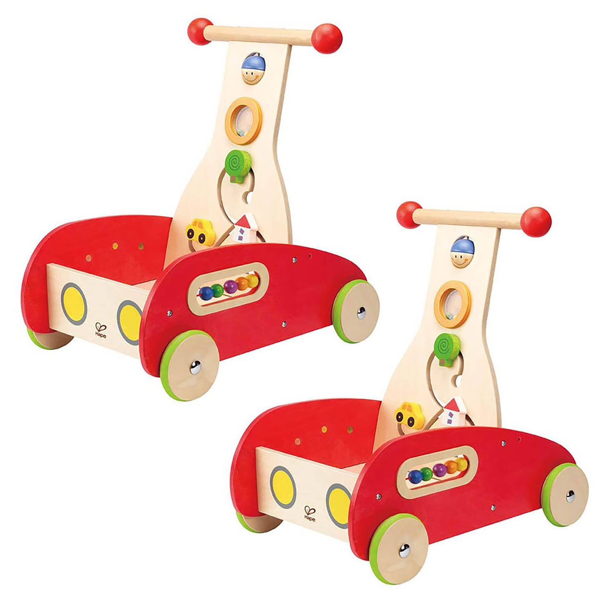 Push & Pull Toy Walker Cart with Blocks 2 Pack F734