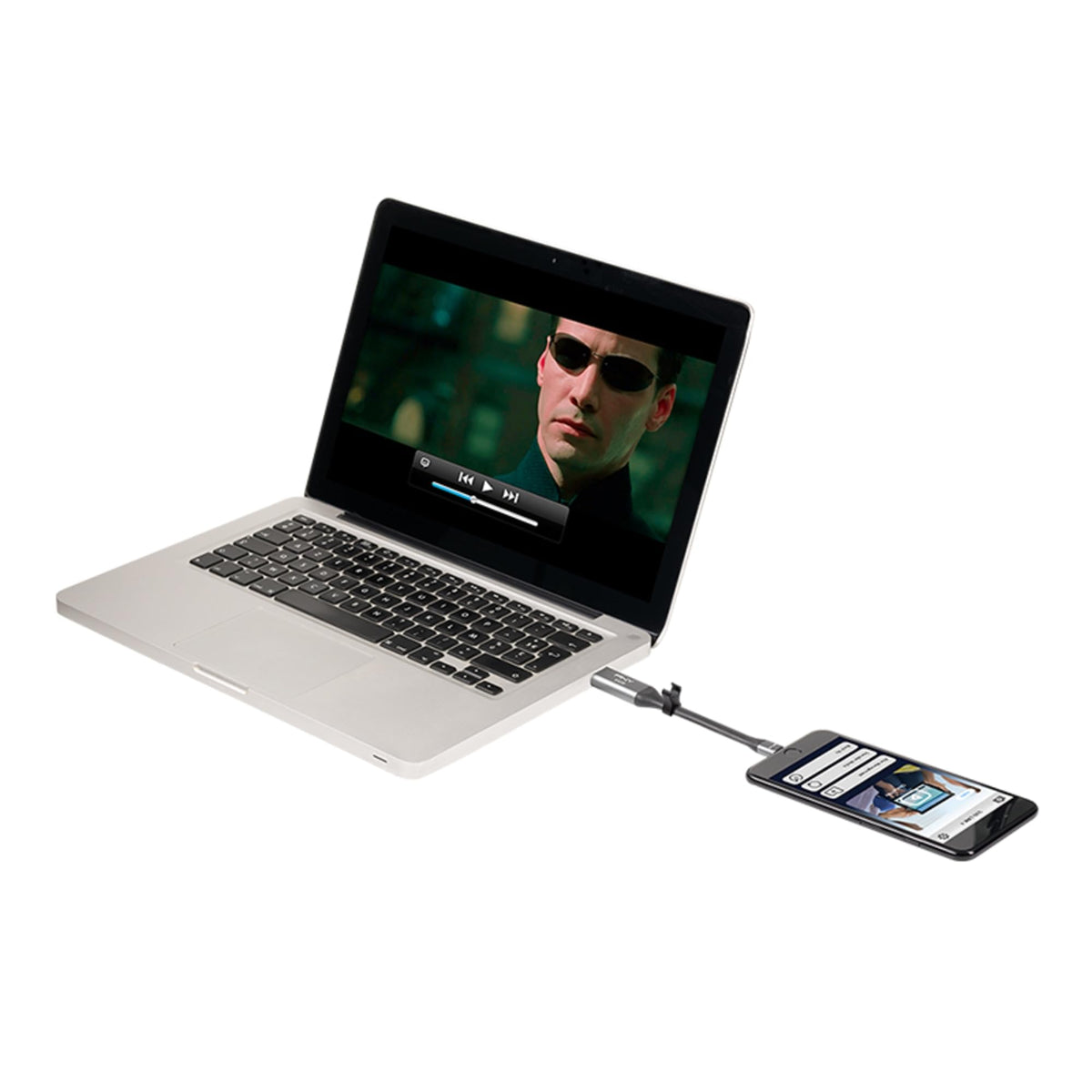 64GB USB 3.0 OTG Flash Drive, Metal Gray F326