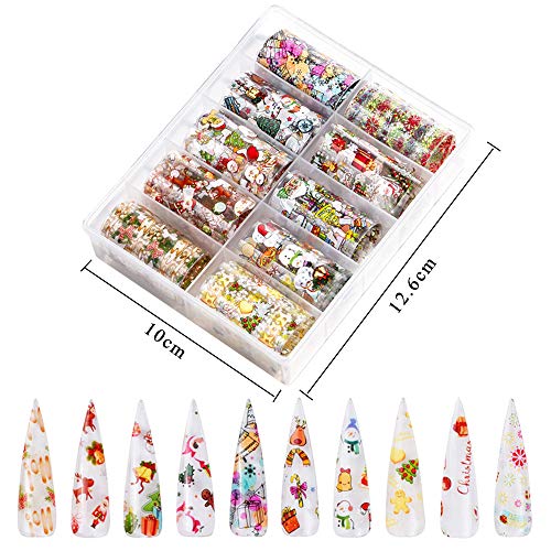 Christmas Nail Art Foil Transfer Stickers 30 Rolls C586621