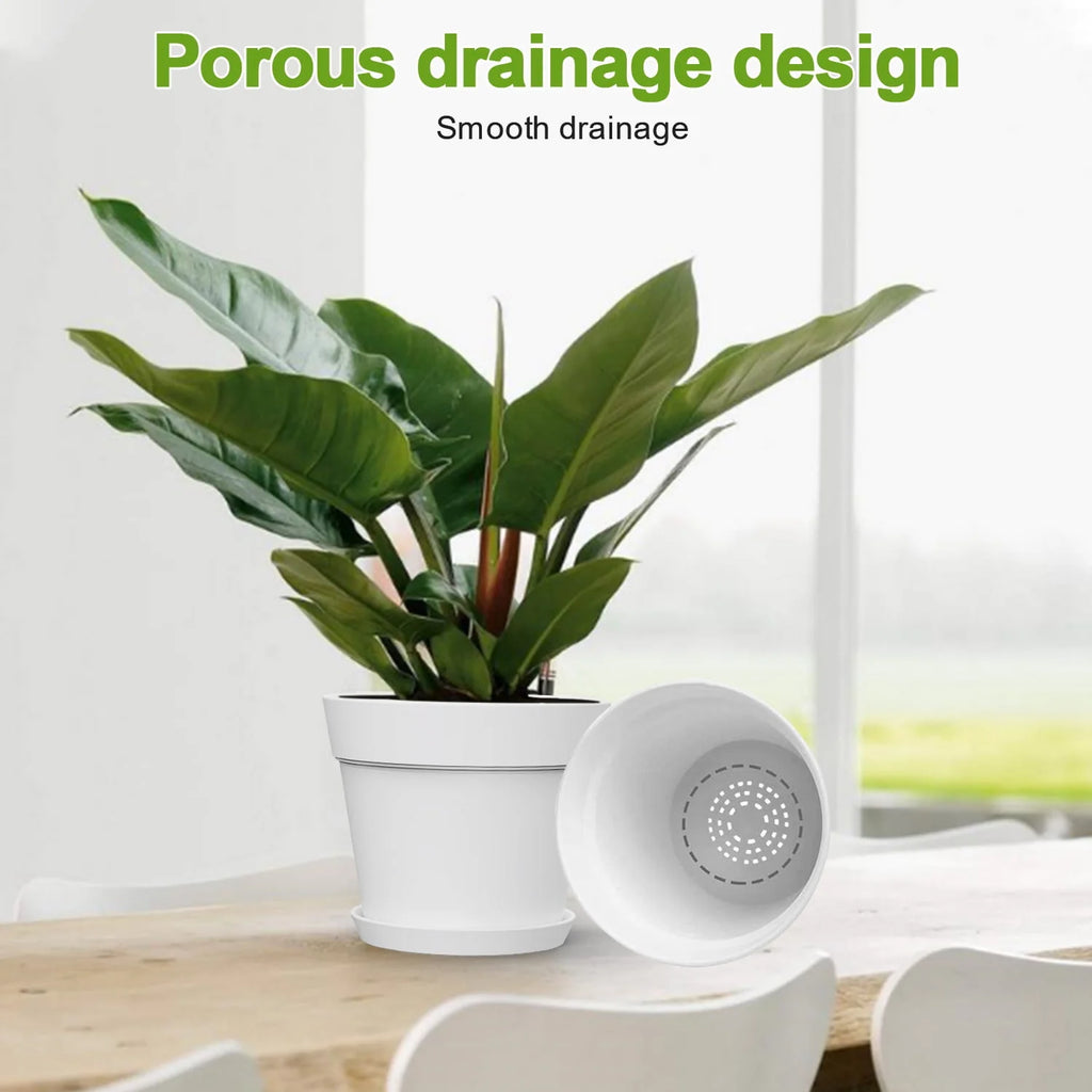 6 Inch Plastic Planters 16 Pack White V2788