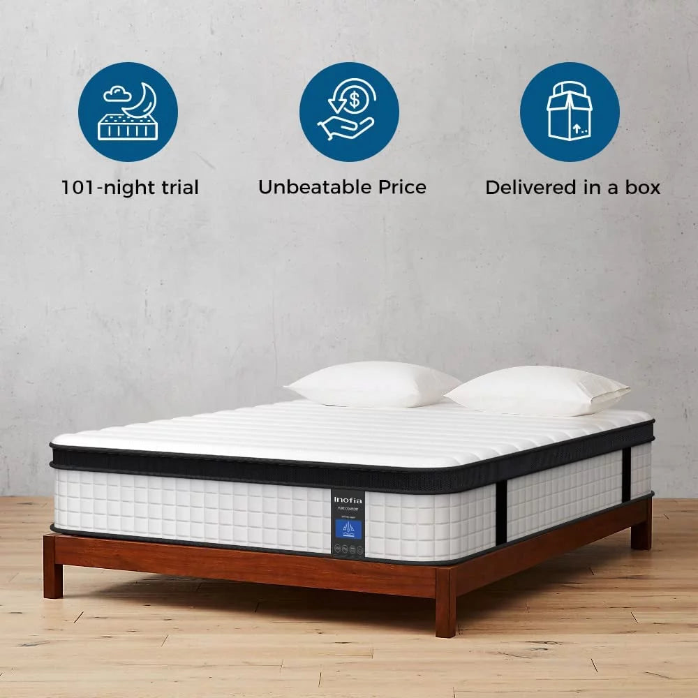 10 inch Hybrid Twin Size Memory Foam Mattress N2708