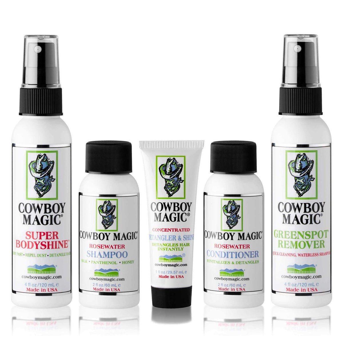 Shampoo, Conditioner, Detangler and Remover Sampler Kit W235