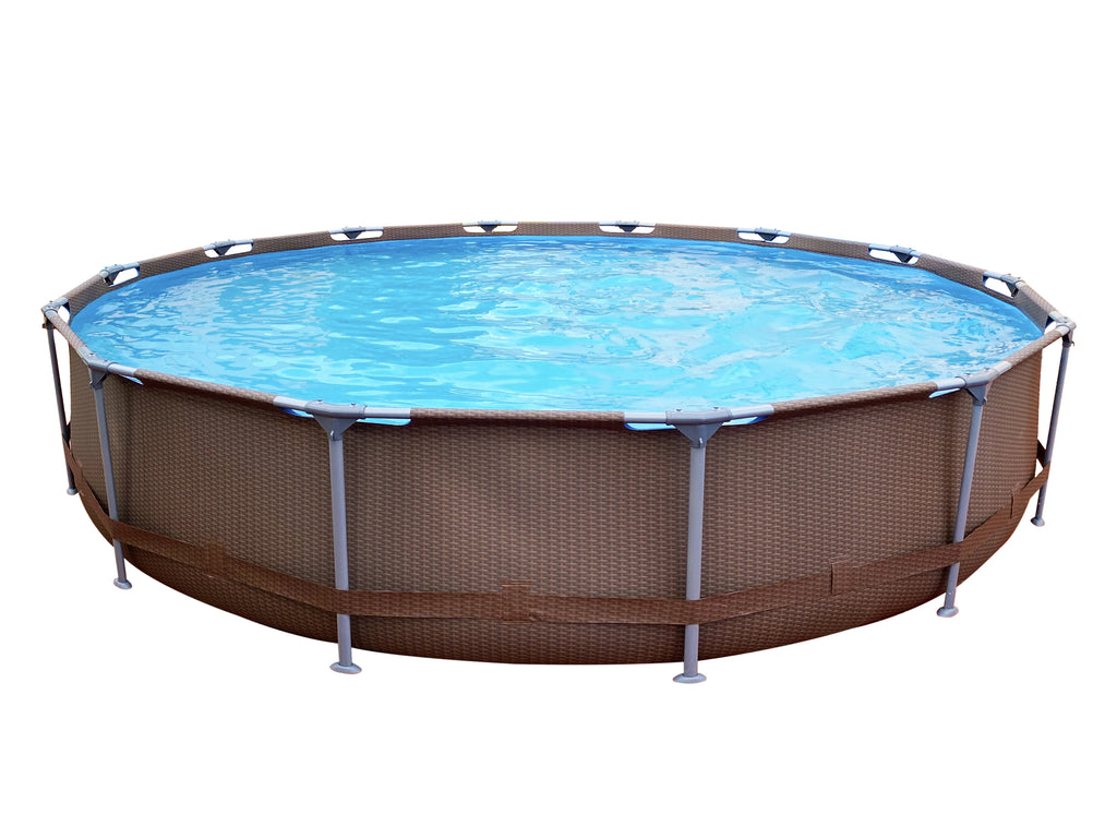 14ft x 33 Round Steel Frame Above-Ground Swimming Pool X15185