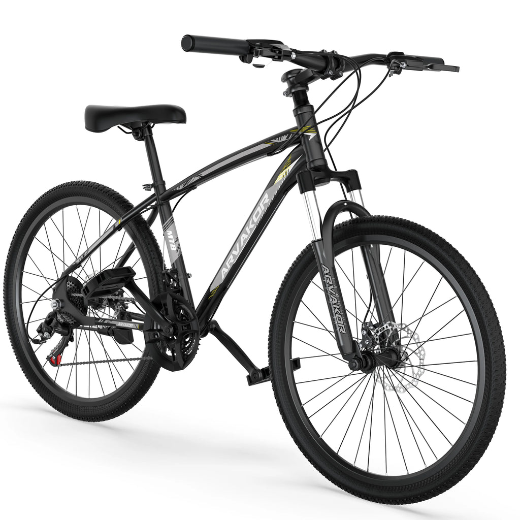 26'' Mountain Bikes 21 Speeds Double Disc Brake Gray X600