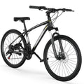 26'' Mountain Bikes 21 Speeds Double Disc Brake Gray X600