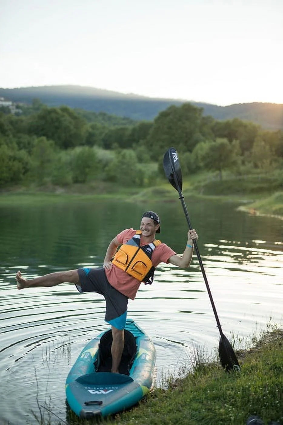 1 Person Inflatable White Water Kayak with Carry Bag E7601