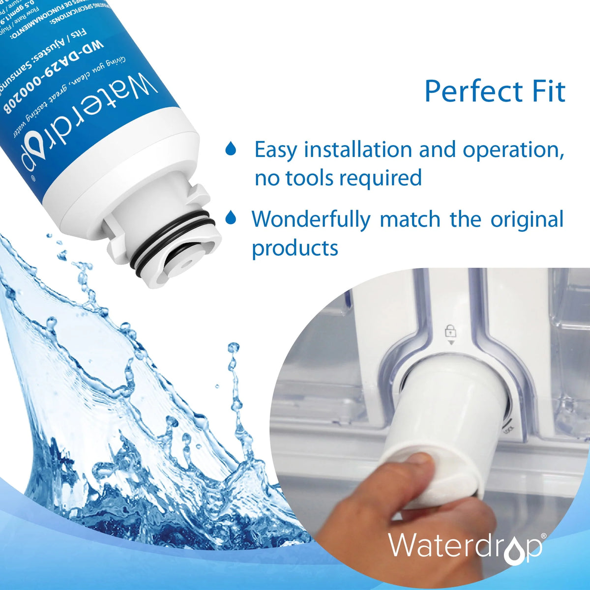 Refrigerator Water Filter, 6 Filters T2092