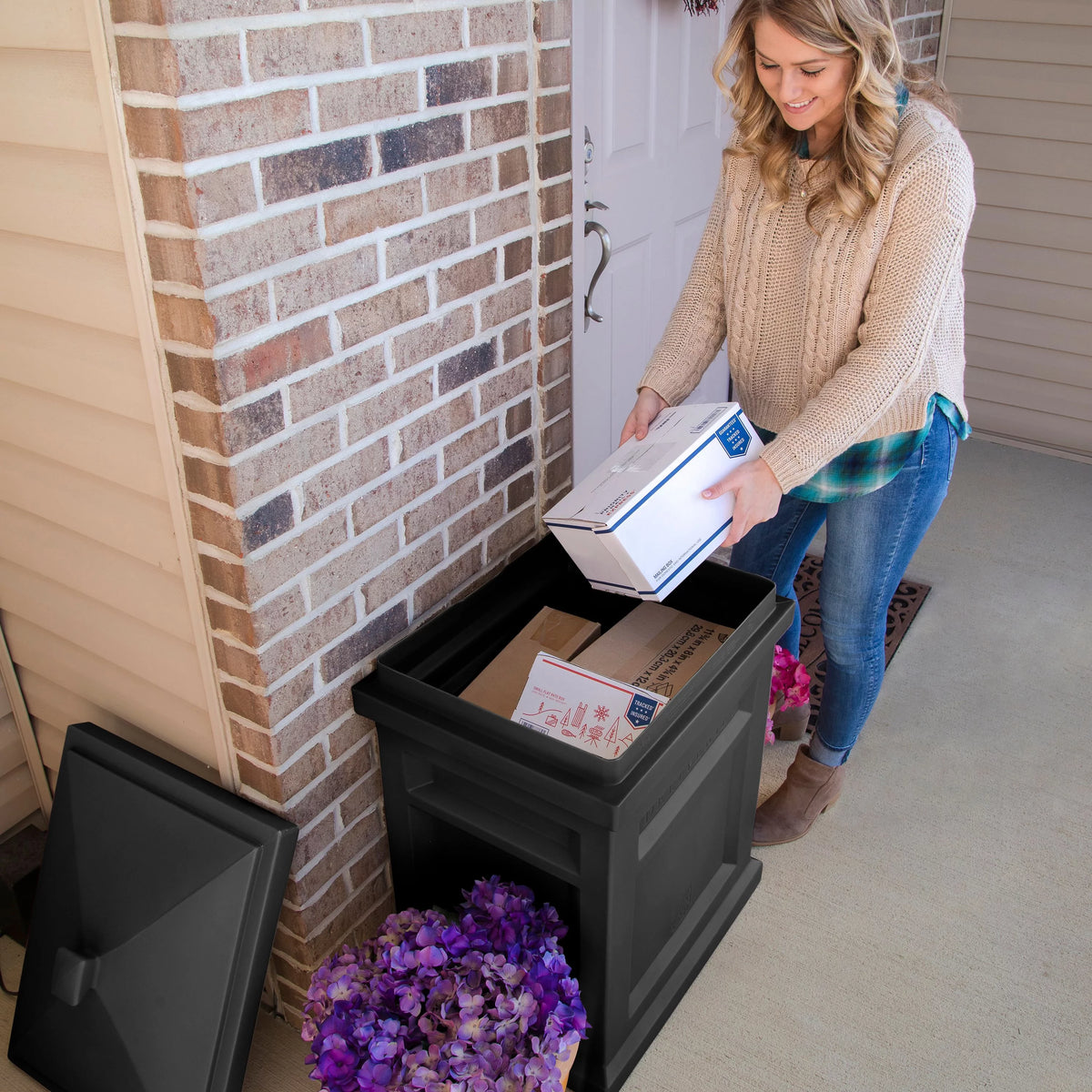 Black Parcel Delivery Box N52570