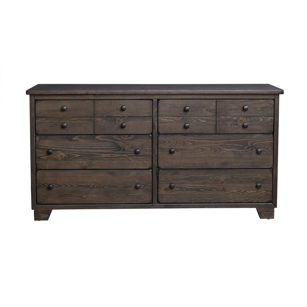 Saddle Brown Wood Drawer Dresser C9474