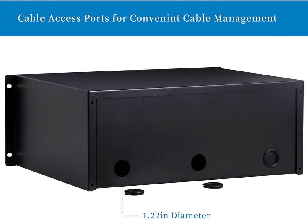 1U Rack Mount Drawer with Lock and Key U417