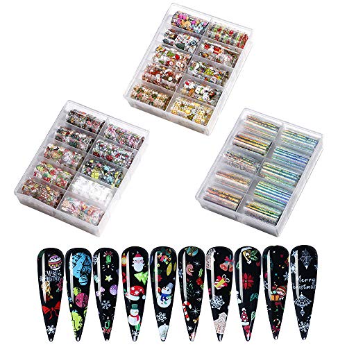 Christmas Nail Art Foil Transfer Stickers 30 Rolls C586621