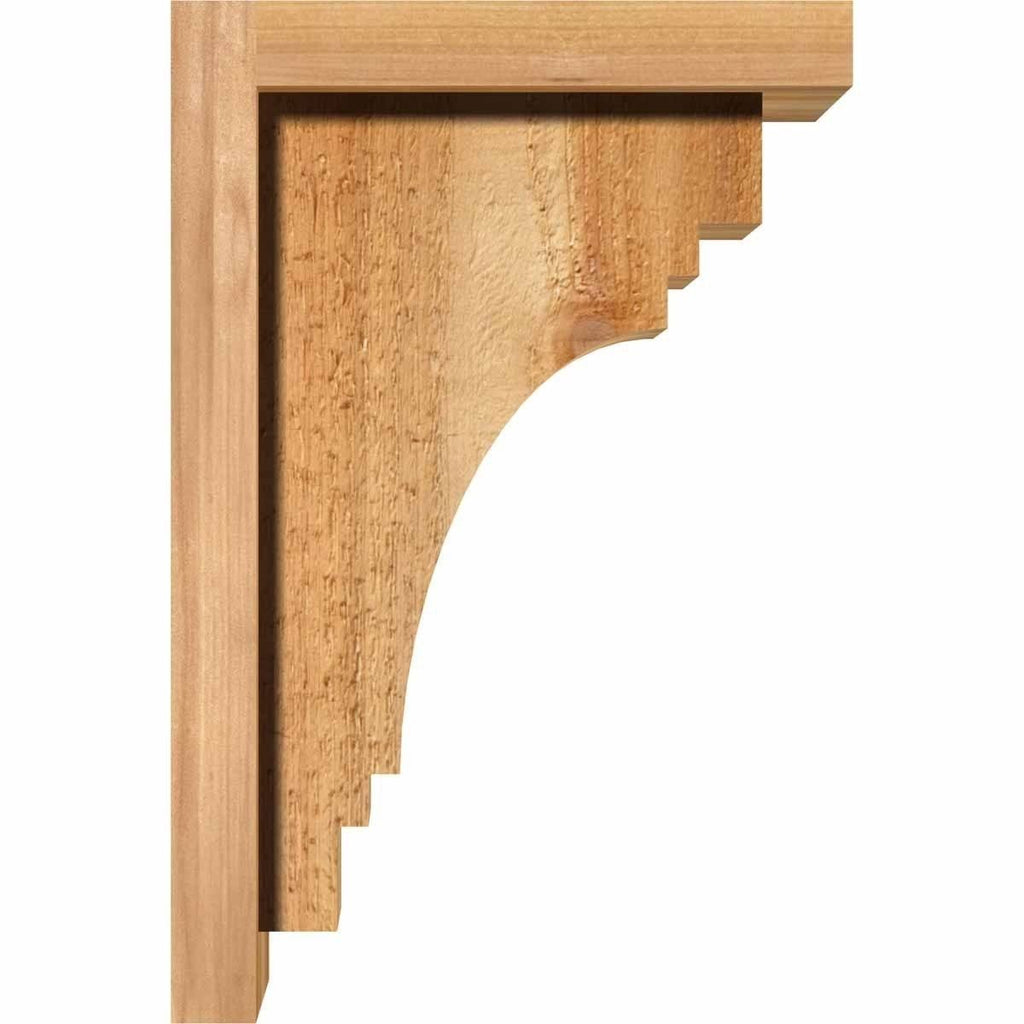 Rough Sawn Corbel with Backplate, Western Red Cedar F313