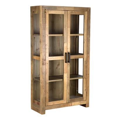 Solid Curio Flat Back Cabinet G6298