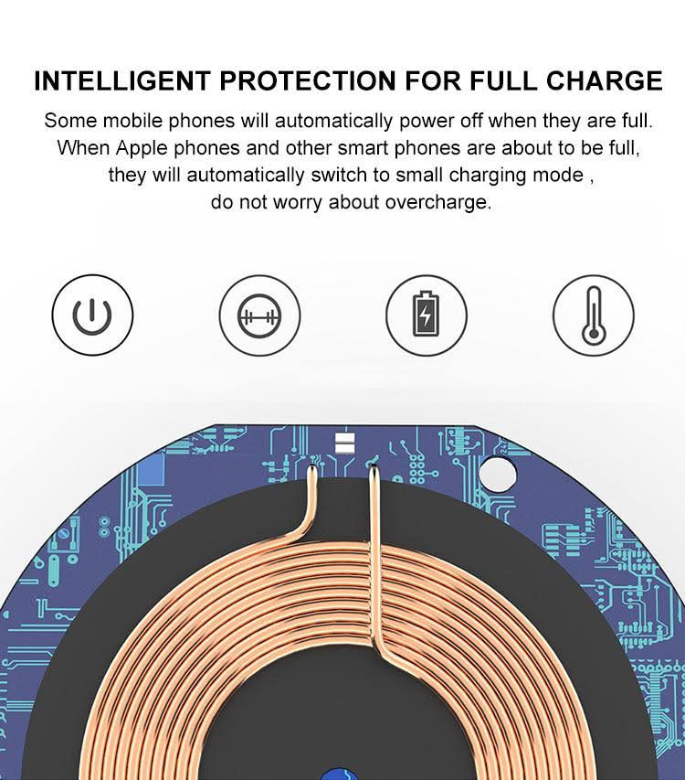 Black 3-in-1 Glass Wireless Charge Pad G487