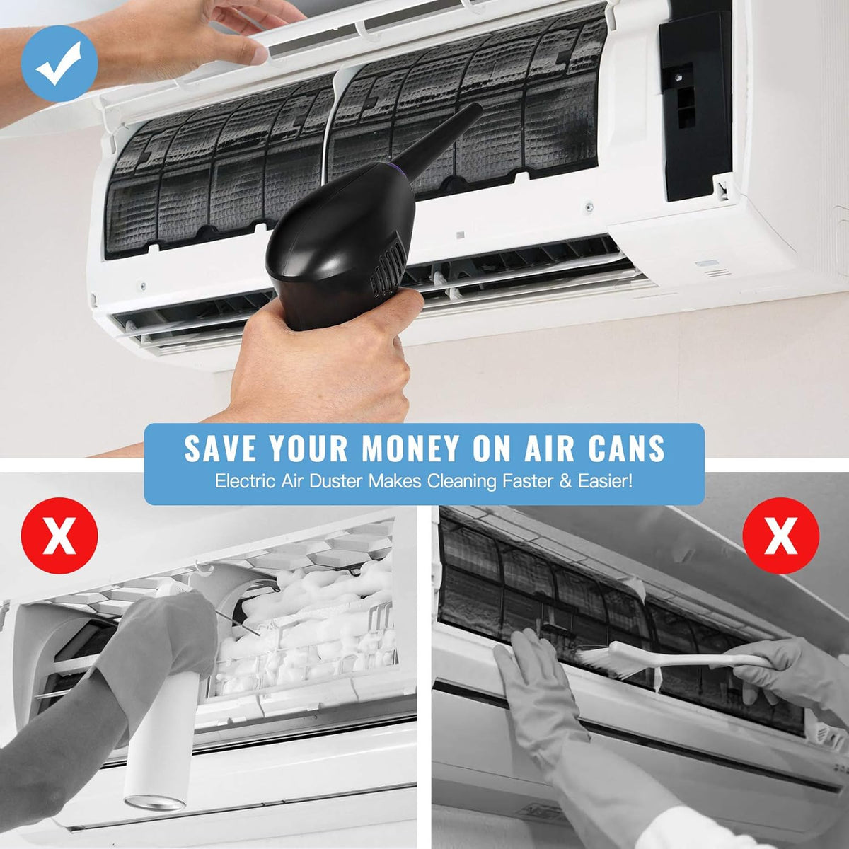 Cordless Rechargeable Air Duster U127625
