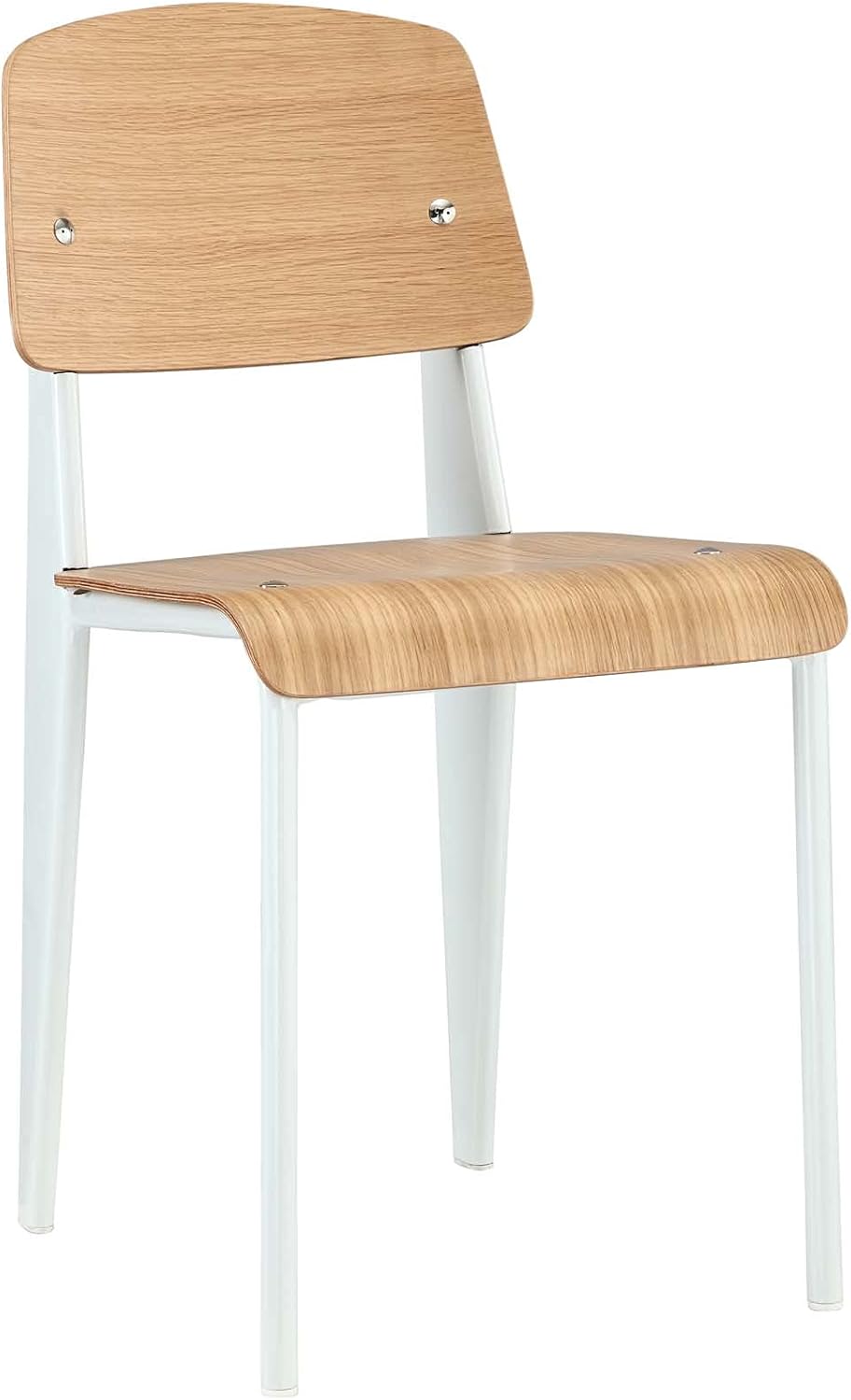 Natural White Wood and Metal Dining Chair H49540