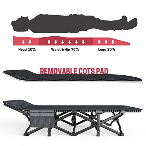 Camping Cot with Cushion and Carry Bag H1287