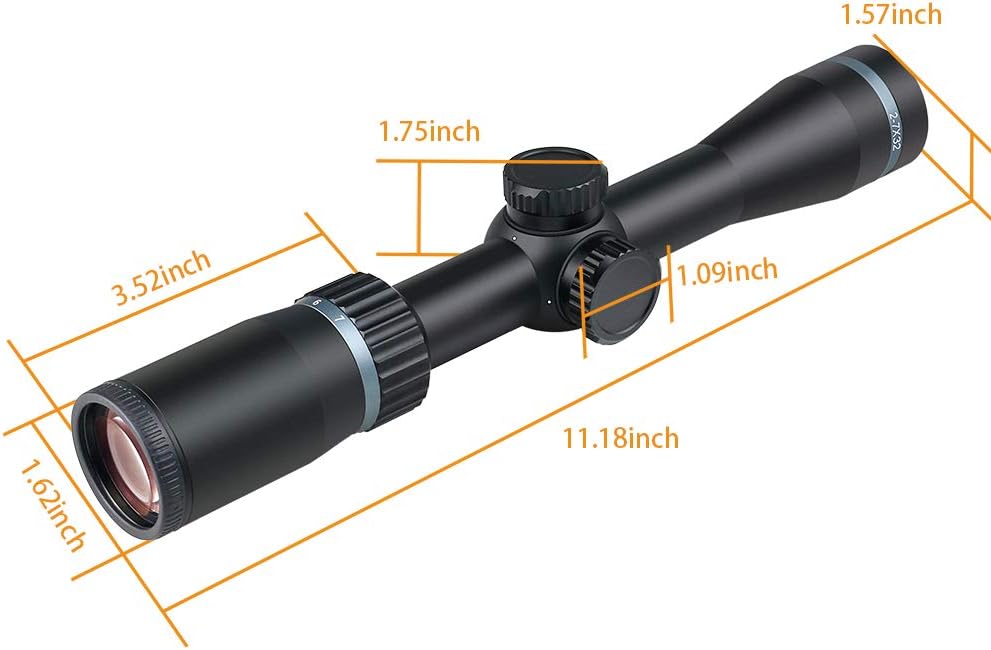 2-7x32mm Long Eye Relief Rifle Scope V1388
