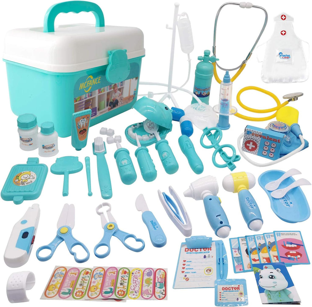 48Pcs Pretend Play Doctor Kit Toys Stethoscope Medical Kit Q4888