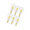 4W Candelabra LED Edison Bulb 45W Equivalent 2700K Warm White 450lm Dimmable E12 Base Clear B6241