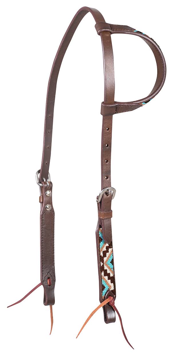 Beaded Ear Headstall H8149