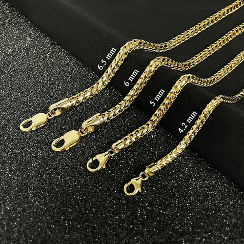 14k Gold Franco Chain Necklace W177796
