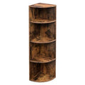 4 Tier Wooden Corner Bookcase I142