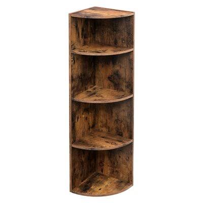 4 Tier Wooden Corner Bookcase I142