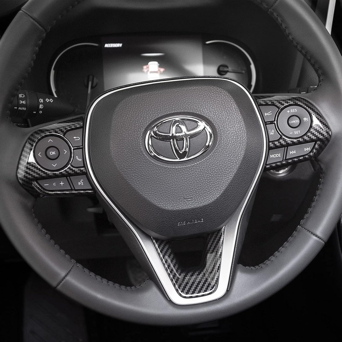 Carbon Fiber Gear Shift Box Panel Trim Cup Holder Cover D9990